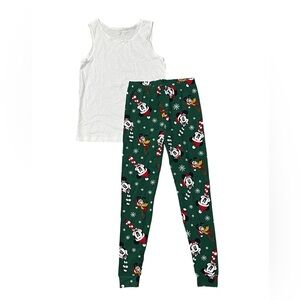 Primark Disney Mickey & Friends Christmas Pajama Set Kids 7Y - NWOT
